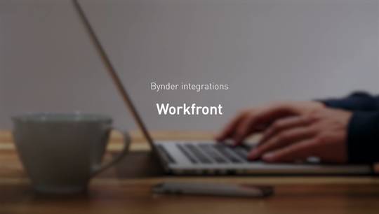 Bynder integrates with Workfront
