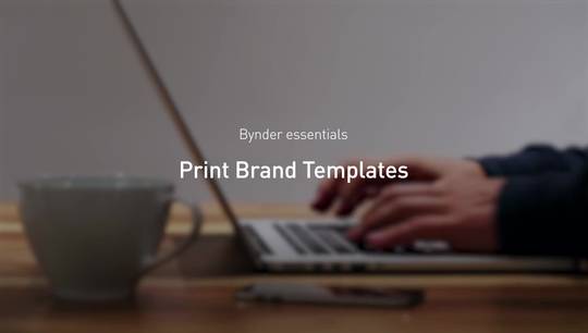 Bynder Print Brand Templates