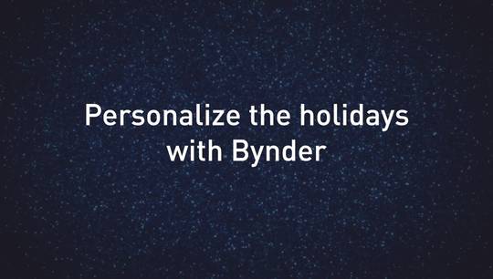 Personalize the holidays with Bynder